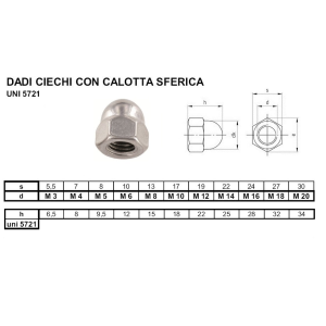 DADO CIECHI INOX A2 - mm.4