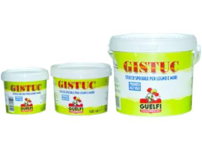 STUCCO IN PASTA "GISTUC" IN BARATTOLO- gr.500 (ml.250)