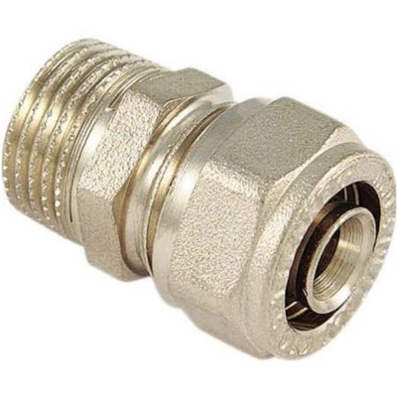 RACCORDO DIRITTO PER MULTISTRATO MASCHIO - mm.20 X 1/2"