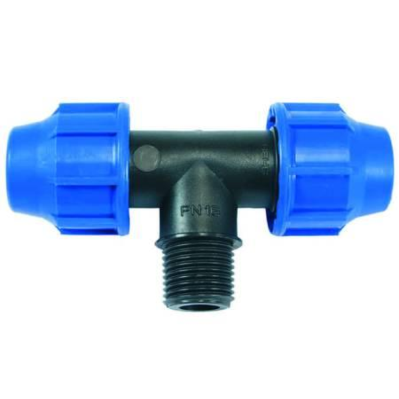 RACCORDO A COMPRESSIONE "TI" FILETTO MASCHIO PN16 - mm.16x16x M 1/2"