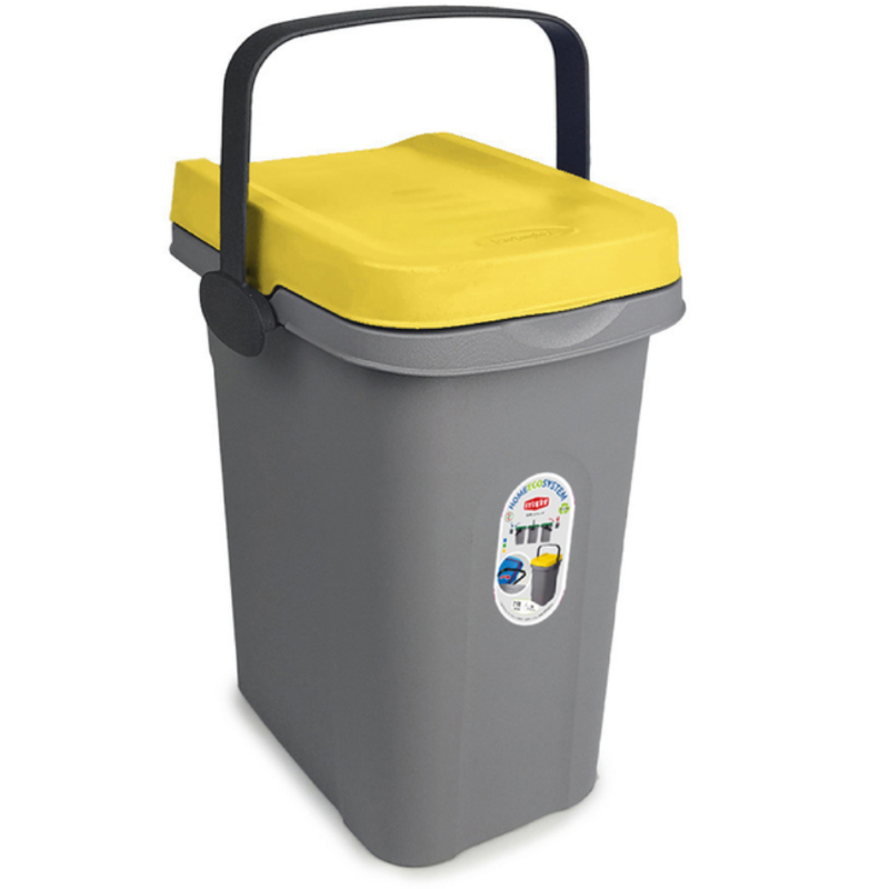 PATTUMIERA HOME GRIGIO/GIALLO ECO SYSTE