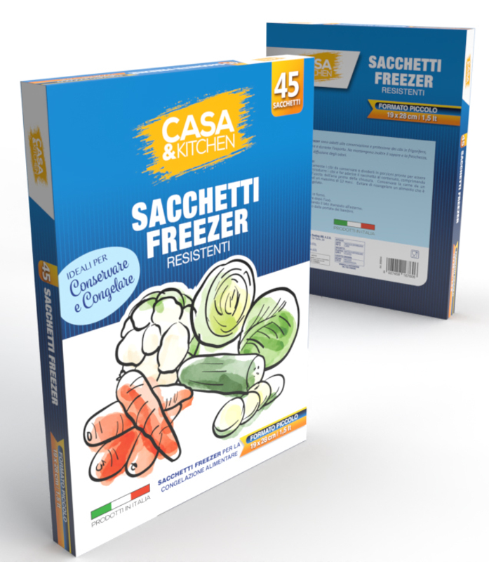 CASA&KITCHEN SACCHETTI FREEZER CM19X28