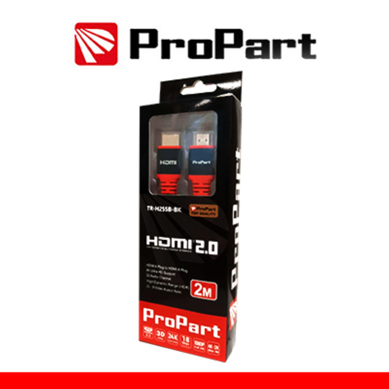 CAVO HDMI 2.0 HIGSPEED 4K 3D CON ETHERNET NERO - MT.2