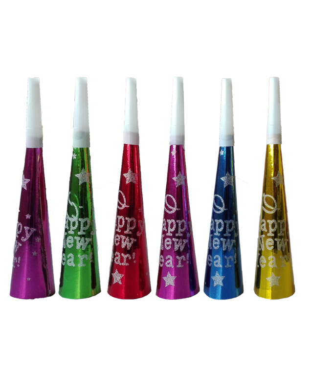 TROMBETTA CONO HAPPY NEW YEAR MULTICOLOR