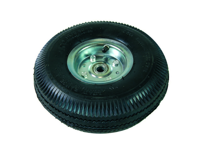 RUOTE PNEUMATICHE MM.260 CON CUSCINETTO PER CARRELLI CERCHIO ACCIAIO- ø mm.260x85 foro mm.16