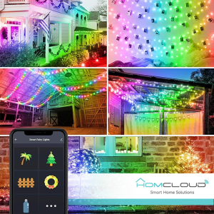 CATENA LUMINOSA 66 SFERE SMART RGB-IC Wi-Fi + Bluetooth
