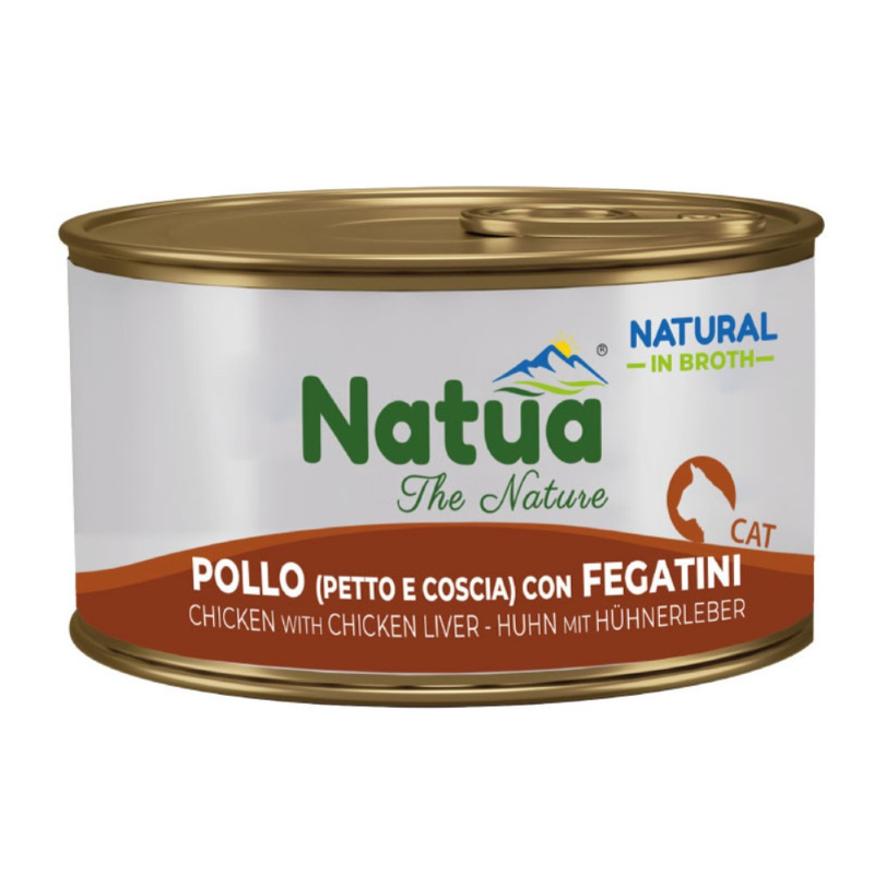 CIBO UMIDO PER GATTI LATTINA G.85 - POLLO CON FEGATINI