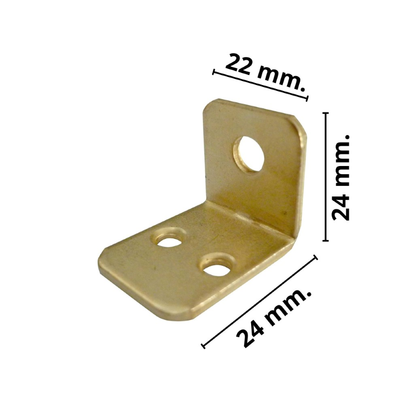 MENSOLINA PER ARMADI 22x24 - in acciaio tropicalizzato