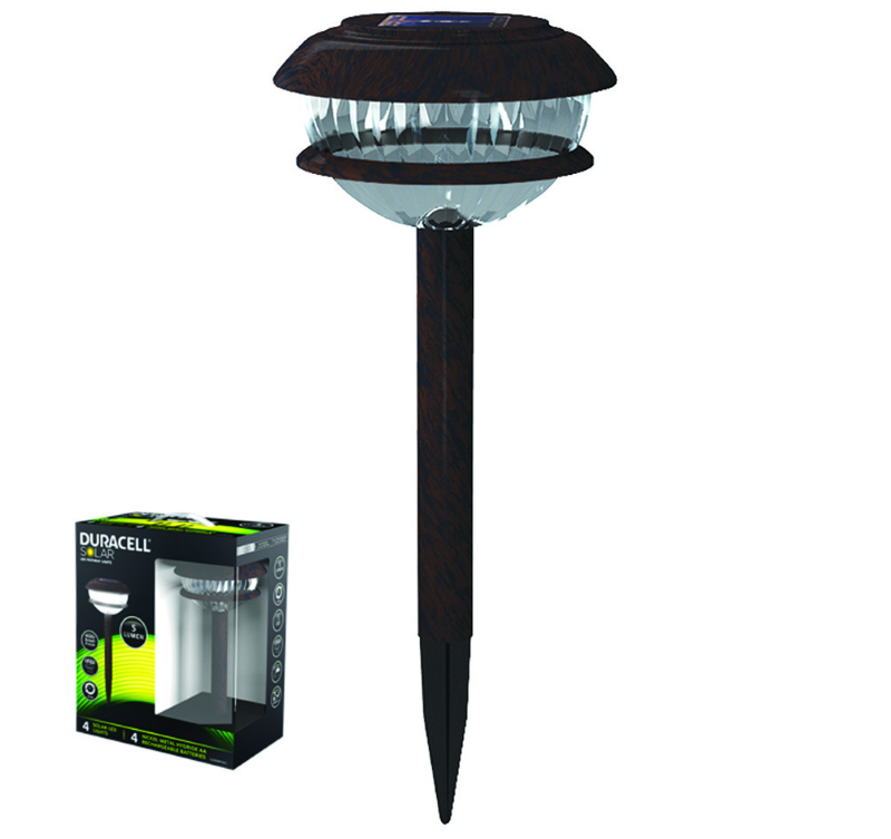 LAMPADA SOLARE LED ABS IN SET DA 4 PEZZI- ø mm.143x371h. - 5 lumen