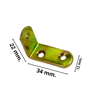 MENSOLINA REGGIPIANI A SQUADRA- mm.20x30 acciaio tropicalizzato