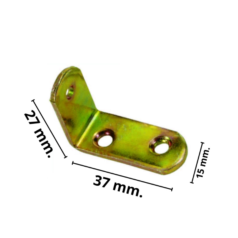 MENSOLINA REGGIPIANI A SQUADRA- mm.25x35 acciaio tropicalizzato