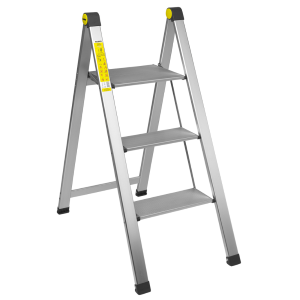 SGABELLO SLIM STEP ALLUMINIO - 3 GRADINI