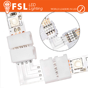 CONNETTORE RAPIDO L PER STRIP 10MM LED RGB