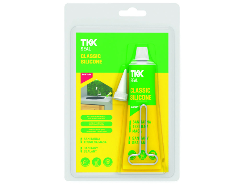 SILICONE ACETICO PER SANITARI SEAL SIL CLASSIC SANITAR- ml.60 bianco