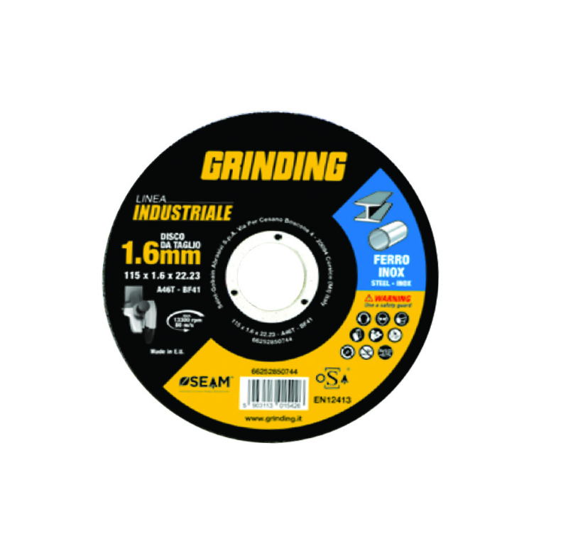 DISCO DA TAGLIO SOTTILE LINEA INDUSTRIALE- ø mm.125x1,0 foro 22,2