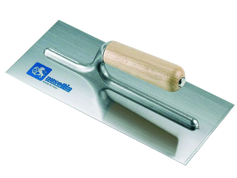 FRATTONE PER STUCCO IN ACCIAIO CON MANICO IN LEGNO- cm.24x10 - 42311