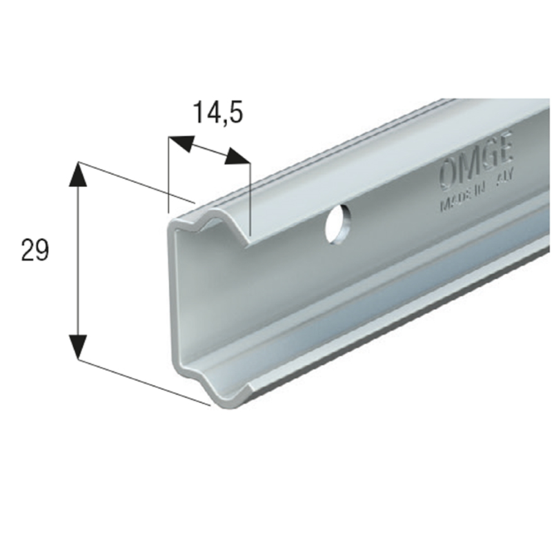 BINARIO ZINC.X PORTE LAT.A.150 MT.2