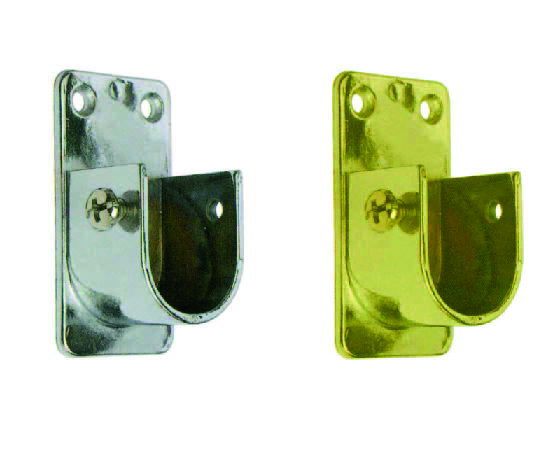 REGGITUBO LATERALE OVALE PER ARMADIO- mm.15x30, cromato