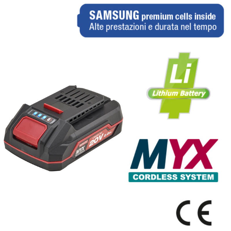 BATTERIA LITIO 2.0AH YAMATO MYX 20V