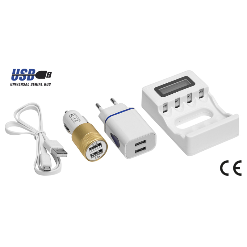 CARICABAT STILO E MINISTILO 230/12V+USB