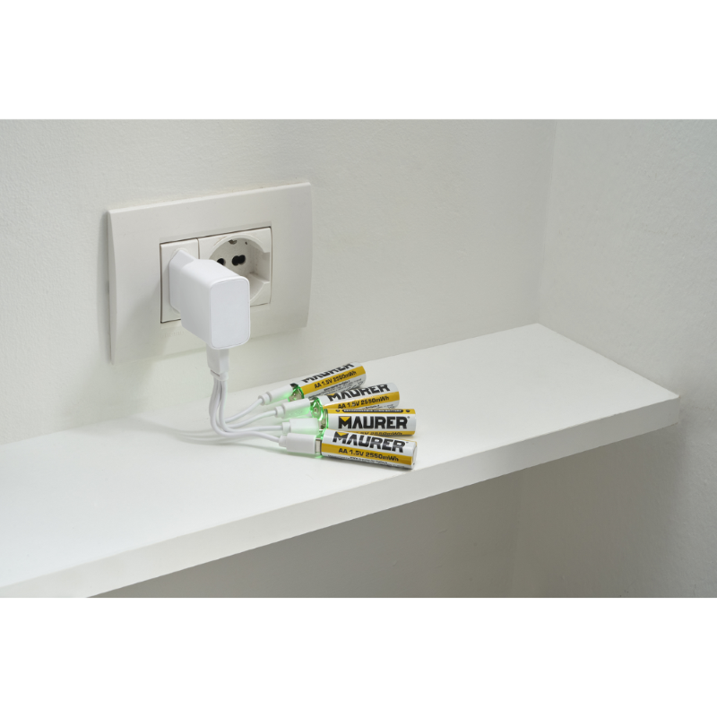 BATTERIA STILO RICARICABILE USB 1700MAH 1.5V 4PZ