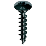 VITI PANEL-VIT TESTA A FUNGO CON COLLARE NERO PLUS TORX 30 - ø mm.6X30