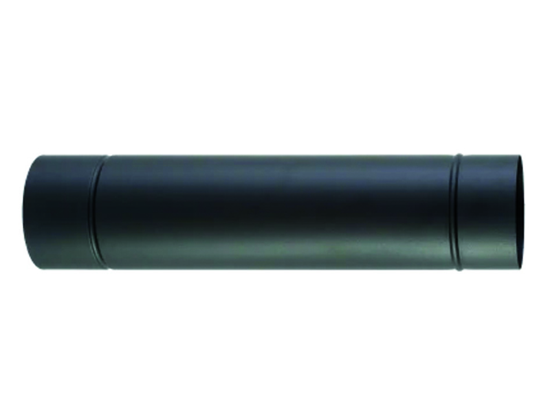 TUBO PORCELLANATO PER STUFA NERO OPACO - ø cm.15x100