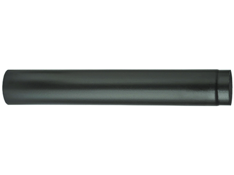 TUBO PORCELLANATO PER STUFE A LEGNA NERO OPACO "ALA SMALTO TOP"- ø mm.120x1000h.