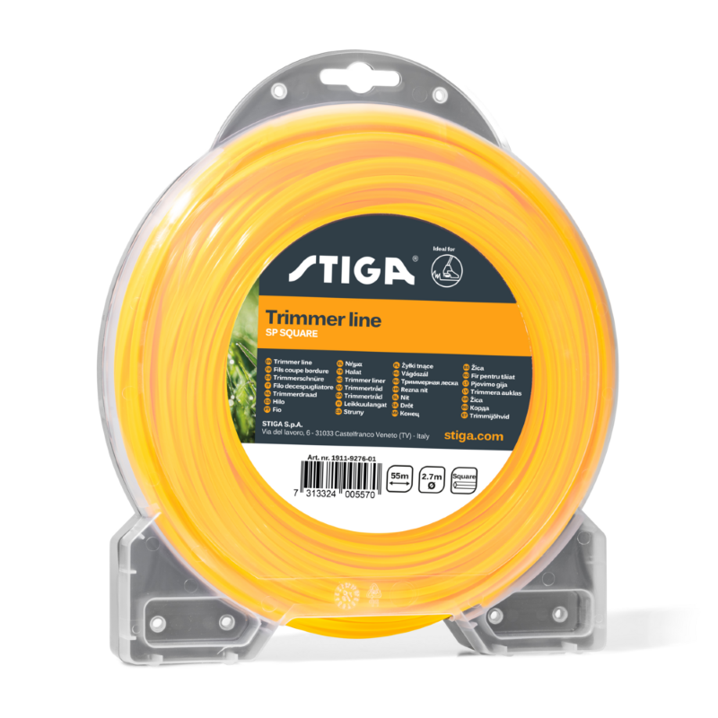 FILO PER DECESPUGLIATORE STIGA NYLON TRIMMER LINE - QUADRO MT.55 - mm.2,7