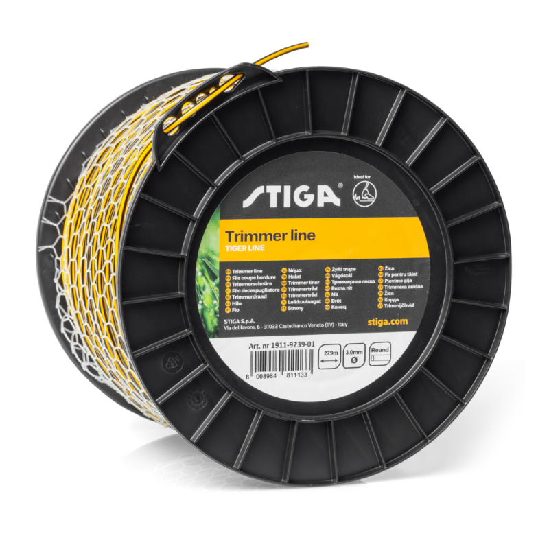 FILO PER DECESPUGLIATORE STIGA NYLON TRIMMER LINE - TONDO MT.279 - mm.3