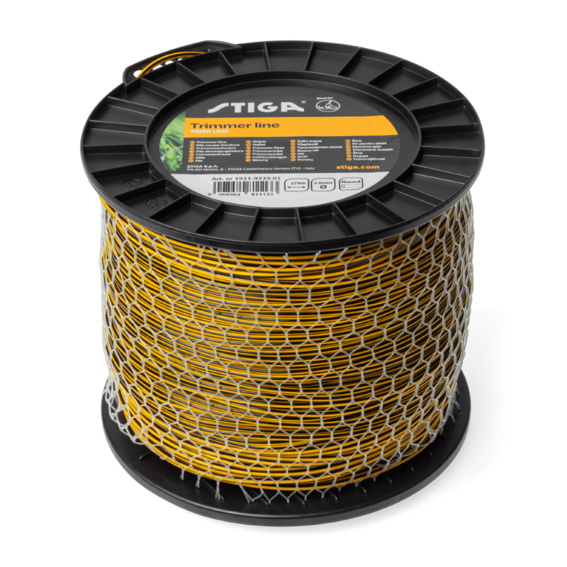 FILO PER DECESPUGLIATORE STIGA NYLON TRIMMER LINE - TONDO MT.279 - mm.3