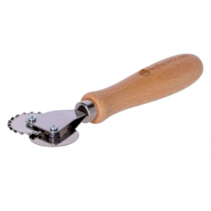 TAGLIAPASTA 2 LAME DENTATA E LISCIA INOX 