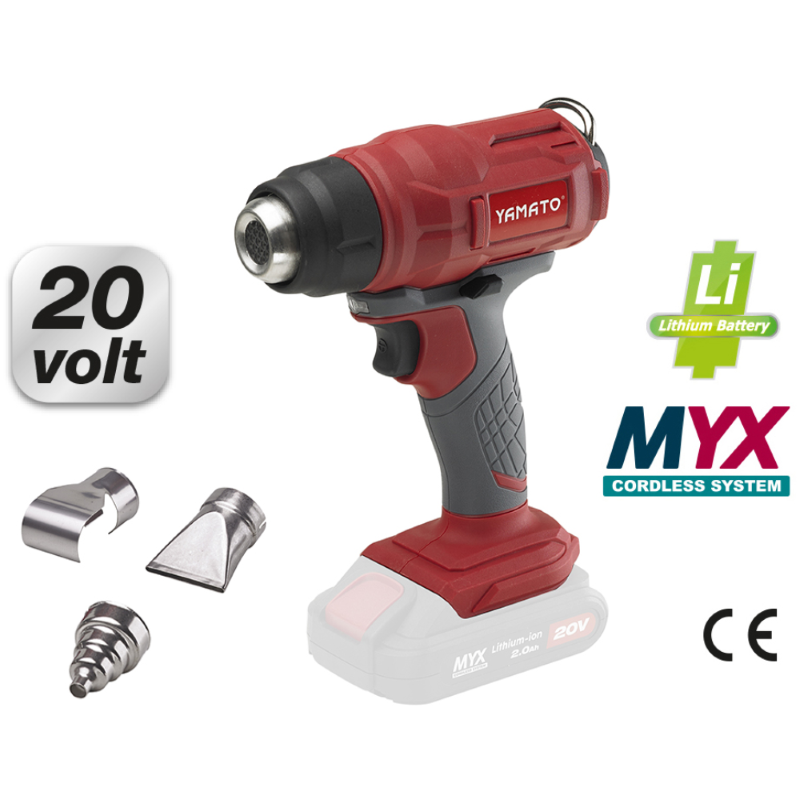 PISTOLA TERMICA A BATTERIA LITIO - 550 GRADI