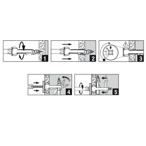 TASSELLO IN NYLON DRILLER TOGGLE WALL DRILLER MM.11,5 - VITE 5X75