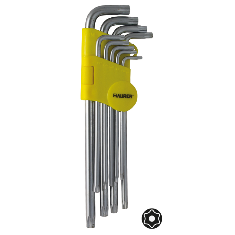 CHIAVE ESAGONALE MASCHIO TORX LUNGHE MAURER