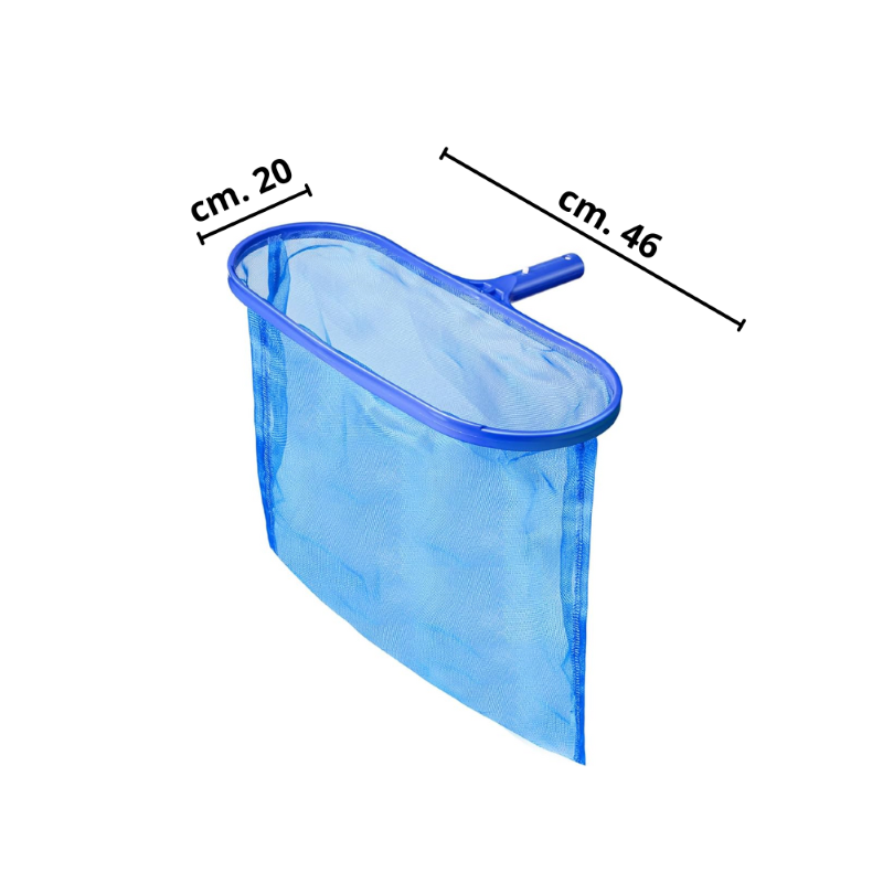 RETINO DI FONDO IN ALLUMINIO SENZA MANICO PER PISCINE- cm.46x20