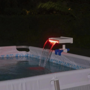 CASCADA CON LUCE PER PISCINA LED "FLOWCLEAR" RILASSANTE - cm.34x24x32 - (art.58619)