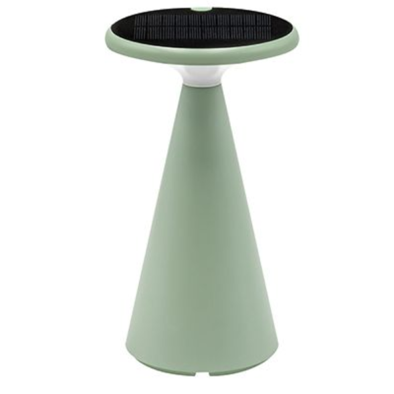 LAMPADA DA TAVOLO A LED RICARICABILE SOLARE KASA 3000K IP44 VERDE