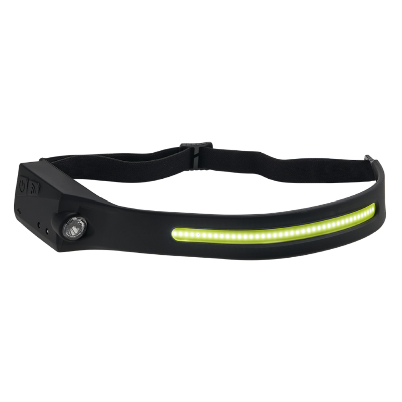 TORCIA DA TESTA A LED RICARICABILE DOPPIA FUNZIONE CON ZOOM MAURER 