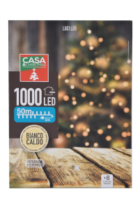 LED 1000 BIANCO CALDO MT50+5 8 FUNZIONI