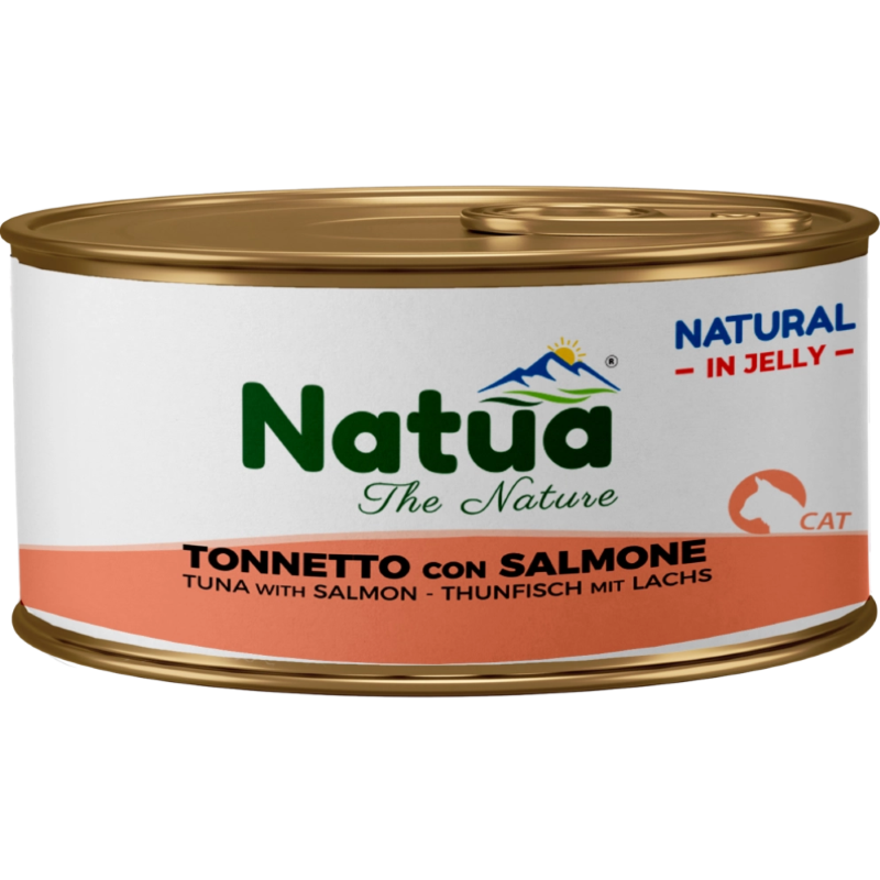 CIBO UMIDO PER GATTI LATTINA G.85 - TONNETTO CON SALMONE
