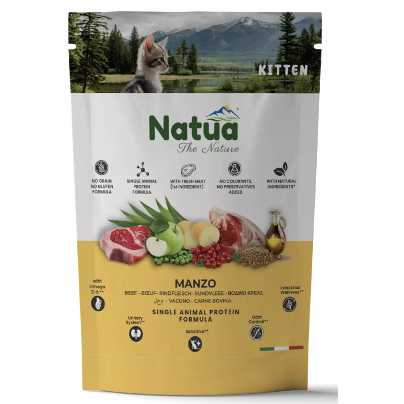 CIBO SECCO DRY PRO PER GATTO GATTINO KITTEN G.1500 - MANZO