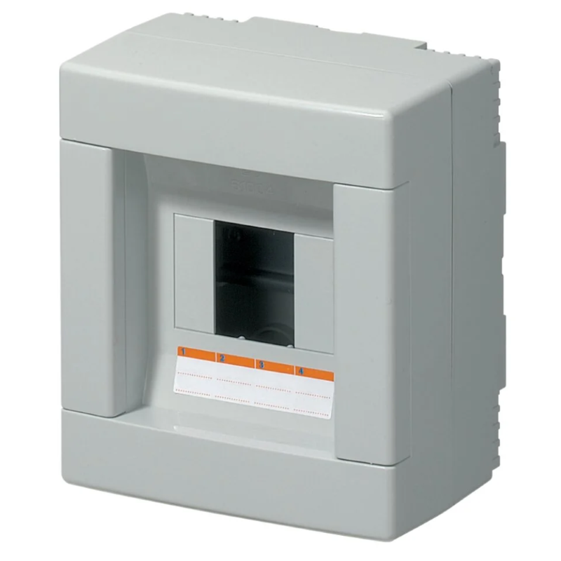 CENTRALINO SENZA PORTA - 4 MODULI IP40 - mm.150x170x100 - EC61004