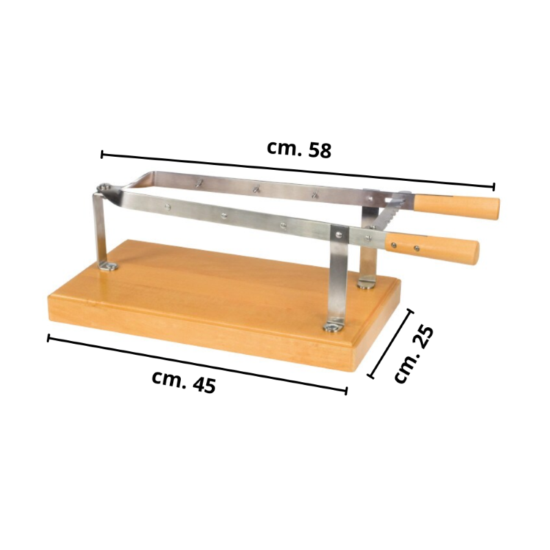 FERMA PROSCIUTTO INOX BASE LEGNO CN25X45