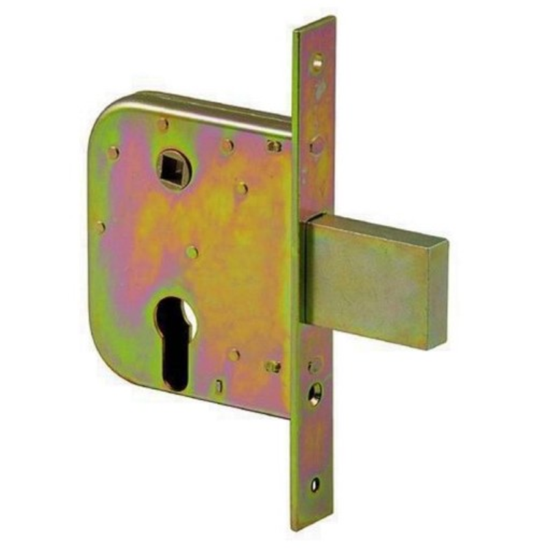 SERRATURA DA INFILARE PER CANCELLI CON QUADRO CATENACCIO E SCROCCO 070 - mm.50 con catenaccio da mm.58 (07050000)