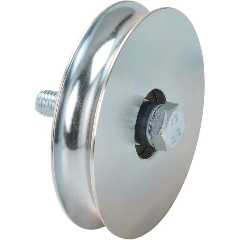 RUOTA GOLA TONDA PER CANCELLO 1 CUSCINETTO A SFERA ART.400 - ø mm.80x20 - portata Kg.200