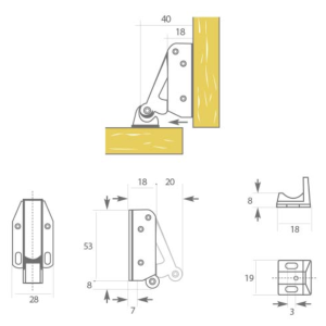 CRICCHETTO A SCATTO TIP LATCH
