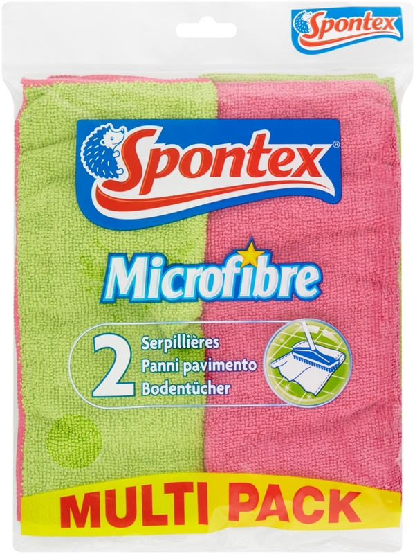 SPONTEX PANNO PAVIMENTI MICROFIBRA 2PZ