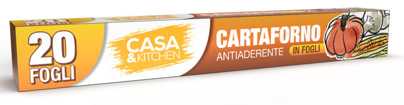 CASA&KITCHEN CARTA FORNO 20 FOGLI CM33X3