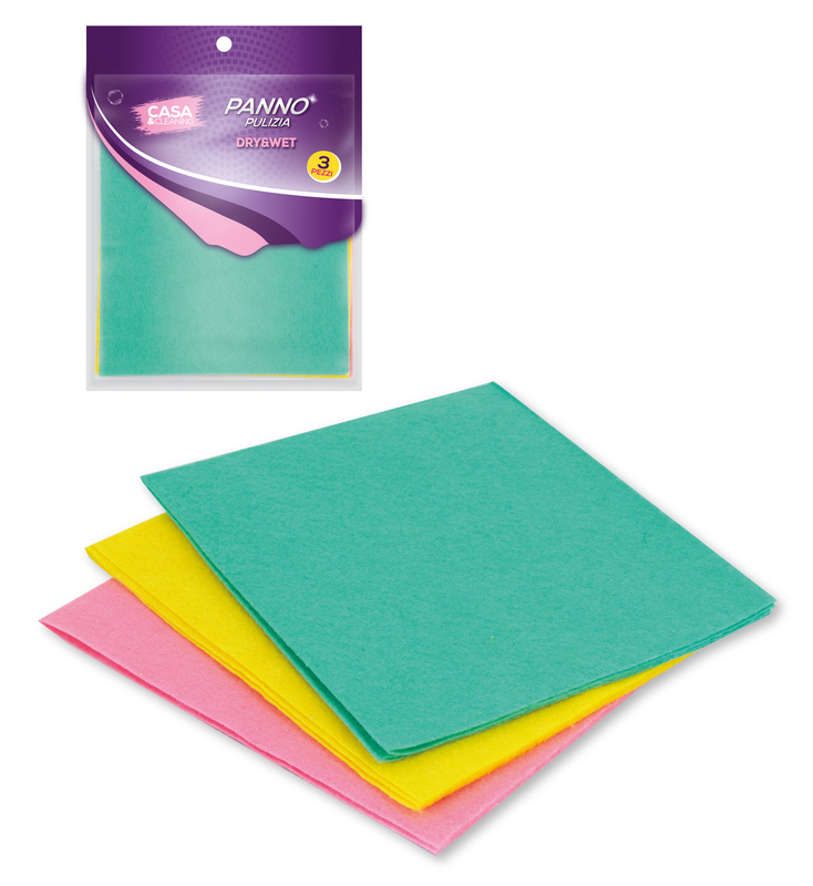 PANNO PULIZIA DRY&WET CM33X38 3PZ ASS C&